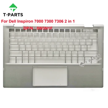 0W3N1F W3N1F Сребърен оригинален нов за Dell Inspiron 7000 7300 7306 2 в 1 лаптоп Palmrest клавиатура KB Bezel горен калъф C капак
