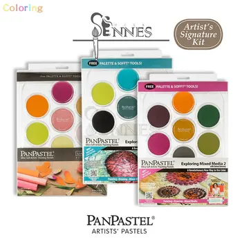 PanPastel 30075 Donna Downey Exploring Mixed Media #1 Ultra Soft Artist Pastel 7 Color Kit W/Sofft Tools & Palette, 30076. 30083