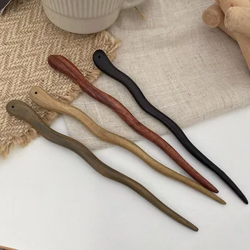 Дървени фиби за жени момичета реколта пръчици за коса вилица за коса китайски стилове щипки щифтове Античността Аксесоари за бижута за коса