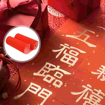 Пролетен фестивал на хартията за куплети Китайска калиграфия Превъртане на ориз Нарязан материал Подарък тъкан декупаж