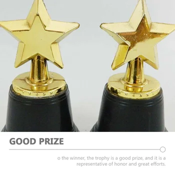 Награда Златна мини награда Трофейни награди Декор Пластмасови награди Награди за детски подаръци за деца в детската градина Трофей с черна основа