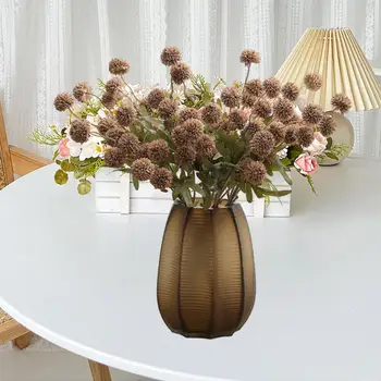Дълготрайни изкуствени цветя Сватбен букет Фотография Prop Реалистична симулация на глухарче Цветя за фотография подпори