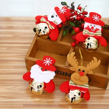 Cloches suspendues de poupée de Noël, décorations de vacances, utilisées dans les centres commerciaux, supermarchés, magasins, m