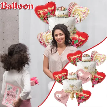 Задръжте балони Мама-Удивителни Декорация Мама Мама-Супер балон-Най-добър Ден на майката Начало Декор Rose Streamers