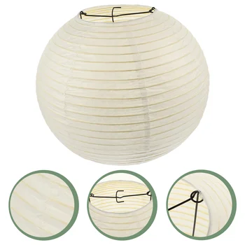 Деликатен таван лампа капак японски селски топка форма абажур лампа сянка