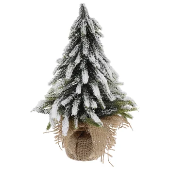 Коледно дърво десктоп Коледа декор парти орнаменти подпори мини настолна лампа декорации настолен коледно дърво украшение Коледа