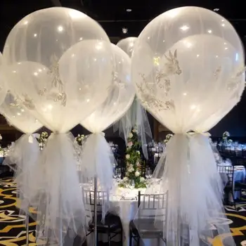 Кратък въздушен балон лек сватбен балон многофункционален компактен 36-инчов женен въздушен балон парти консумативи