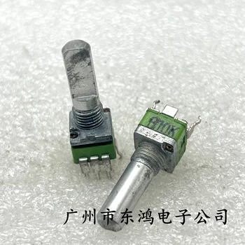 1 бр. Тайвански прецизен потенциометър B10K 3 пинов вал Дължина 20mm