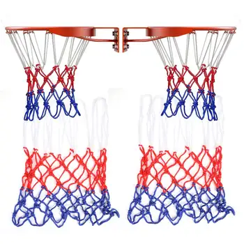 50cm баскетболна джанта мрежа стандартна спортна баскетболна мрежа 12 бримки трайни спортове на открито баскетбол обръч мрежа