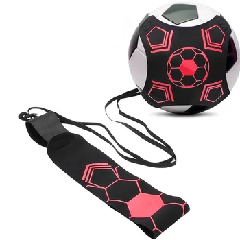 Футбол жонглиране чанта регулируема футбол соло ритник обучение еластичен колан вътрешен открит футболен асистент практикуване аксесоар