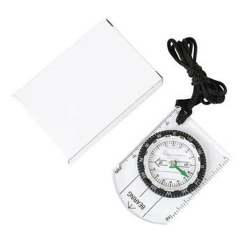 Portable MultifunctionalMap Scale Measuring Compass Portable Multi-functional Outdoor Survival Tools for Camping Hiking Compass